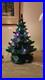 Vintage 70's Atlantic Mold Green MUSICAL LIGHTED CHRISTMAS TREE 16 WORKS