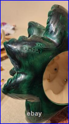 Vintage 70's Atlantic Mold Green MUSICAL LIGHTED CHRISTMAS TREE 16 WORKS