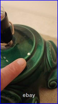 Vintage 70's Atlantic Mold Green MUSICAL LIGHTED CHRISTMAS TREE 16 WORKS