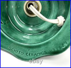 Vintage 70's Scioto Ceramic Light Up 12 Christmas Tree Plug-In with Base Works