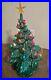 Vintage 70S Lighted Ceramic 18 CHRISTMAS TREE WithBASE MULTICOLOR Music Box Works