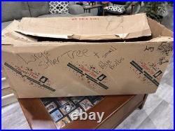 Vintage 7ft Aluminum Christmas Tree w Stand 194 Branches Taper Tree Original Box