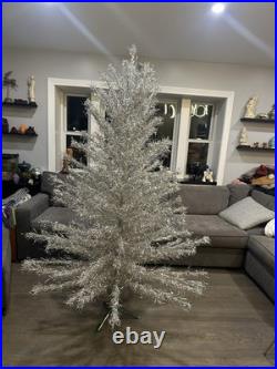 Vintage 7ft Aluminum Taper Tree Christmas Tree 154 Branches EUC Carey-McFall BOX