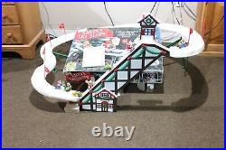 Vintage 90s 1992 Mr Christmas Santas Ski Slope Moving Ski Lift for Tree Complete