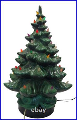 Vintage ALANTIC MOLD Ceramic Christmas Tree withBASE (READ DESC)