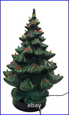 Vintage ALANTIC MOLD Ceramic Christmas Tree withBASE (READ DESC)