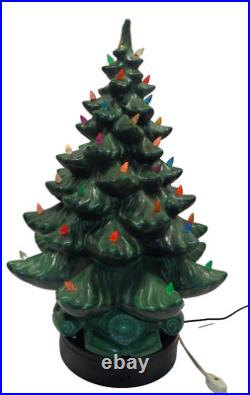 Vintage ALANTIC MOLD Ceramic Christmas Tree withBASE (READ DESC)