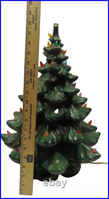 Vintage ALANTIC MOLD Ceramic Christmas Tree withBASE (READ DESC)