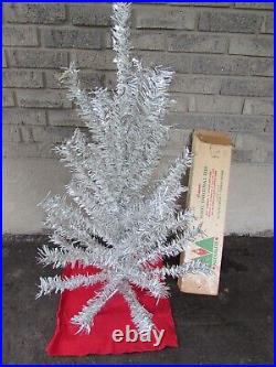 Vintage ASTRALITE Aluminum-Like Vinyl Christmas Tree Tabletop 38Canada 1970-79