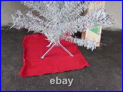 Vintage ASTRALITE Aluminum-Like Vinyl Christmas Tree Tabletop 38Canada 1970-79