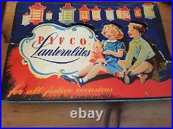 Vintage Advertising 1940's Boxed Pifco Lanternlites Christmas Tree Lights