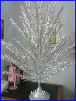 Vintage Alcoa Aluminum 6 Ft Christmas Glitter Pine Tree Box & Instructions