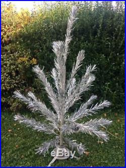 Vintage Aluminum 30 Branch 4 Foot Tinsel Christmas Tree Branches Only