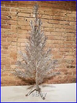 Vintage Aluminum 37 Branch 4 1/2 Foot Christmas Tree Sparkler Atomic Mcm xmas
