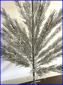 Vintage Aluminum Christmas Tree 4.5 Feet United States Silver Tree 52 Branches