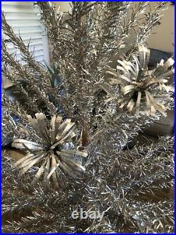 Vintage Aluminum Christmas Tree 6' with 90 Limbs