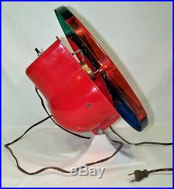 Vintage Aluminum Christmas Tree Motorized Spinning Color Wheel Kalamazoo MI