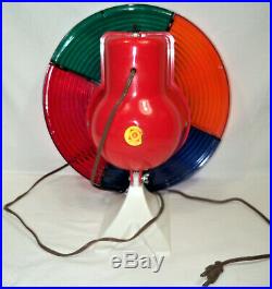 Vintage Aluminum Christmas Tree Motorized Spinning Color Wheel Kalamazoo MI