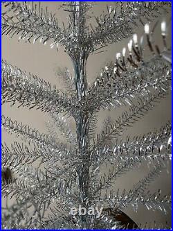 Vintage Aluminum Christmas tree 45 or 115 cm, Retro Shiny Silver Feather tree