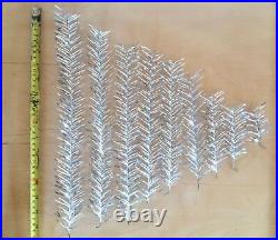 Vintage Aluminum Christmas tree 46 or 117 cm, Retro Shiny Silver Feather tree