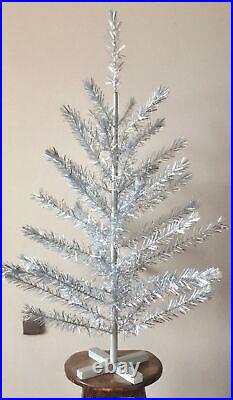 Vintage Aluminum Christmas tree 48 or 120 cm, Retro Shiny Silver Feather tree