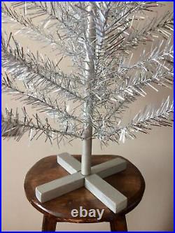 Vintage Aluminum Christmas tree 48 or 120 cm, Retro Shiny Silver Feather tree