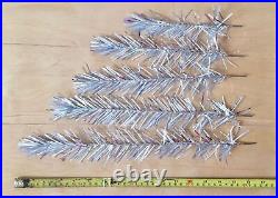 Vintage Aluminum Christmas tree 48 or 120 cm, Retro Shiny Silver Feather tree