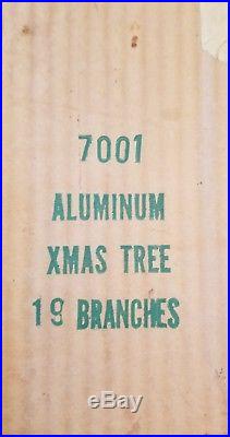 Vintage Aluminum Silver Christmas Tree Table Top 20
