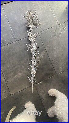 Vintage Aluminum Silver Pom Pom Christmas Tree 25 Replacement Branches Unopened