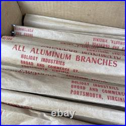 Vintage Aluminum Sparkler Christmas Tree 4.5 Ft 46 Aluminum Branches with Stand