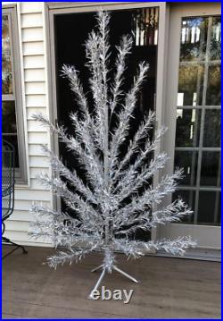 Vintage Aluminum Sparkler Christmas Tree COMPLETE with Box & Papers 6FT Xmas MCM