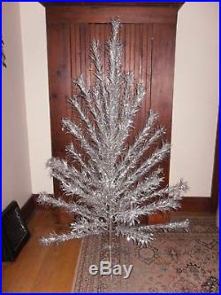 Vintage Aluminum Specialty 6 ft. Evergleam Christmas Tree Stainless 46 Branch