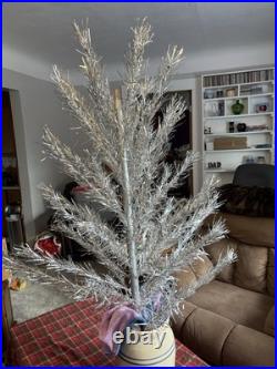 Vintage Aluminum Taper Christmas Tree 5 Feet With Box, No Stand, 45 branches Vintage Aluminum Taper Christmas Tree 5 Feet With Box, No Stand, 45 branches