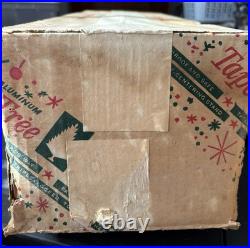 Vintage Aluminum Taper Christmas Tree 5 Feet With Box, No Stand, 45 branches