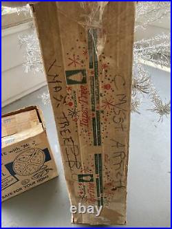 Vintage Aluminum Taper Christmas Tree In Box 6ft & Color Wheel L@@k