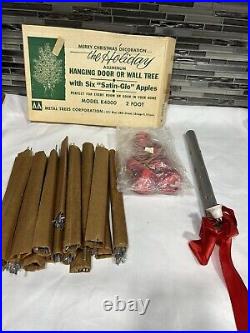 Vintage Aluminum The Holiday Hanging Wall Christmas Tree K4000 2Ft With Box