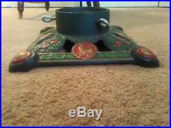 Vintage Antique 1940's Cast Iron Christmas Tree Stand in excellent condition