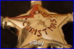 Vintage Antique Christmas Tree Topper STAR OF BETHLEHEM Noma Mazda Lamps no 127