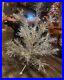 Vintage Arandell Silver Forest 2.5 Foot Tall Aluminum PomPom Christmas Tree