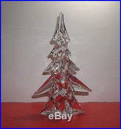 Vintage Art Glass CHRISTMAS TREE CRYSTAL CLEAR 11.5