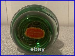 Vintage Art Glass Murano Adventurine Swirl Christmas Tree Paperweight Figure