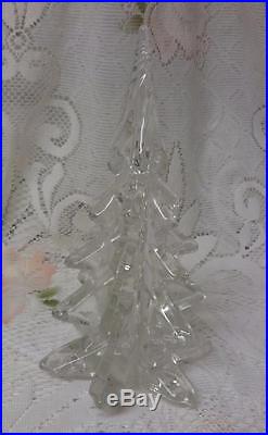 Vintage Art Glass Toll Figurine Christmas Tree Paperweight