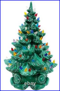 Vintage Atlantic Mold 16 Ceramic Lighted Christmas Tree