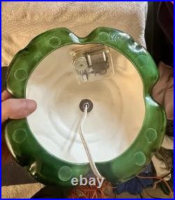 Vintage Atlantic Mold 18 Ceramic Christmas Tree with Music Box