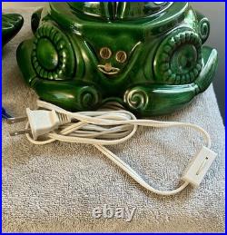 Vintage Atlantic Mold 18 Ceramic Christmas Tree with Music Box