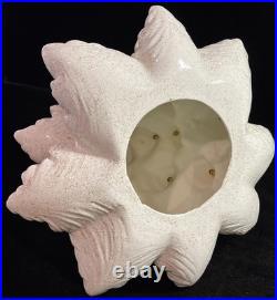 Vintage Atlantic Mold 18 White & Gold Christmas Tree & Base Musical