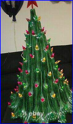 Vintage Atlantic Mold 19 ceramic Christmas tree volcano