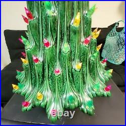 Vintage Atlantic Mold 19 ceramic Christmas tree volcano