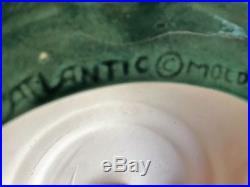 Vintage Atlantic Mold 21 Flocked Ceramic Christmas Tree-snowy Branches