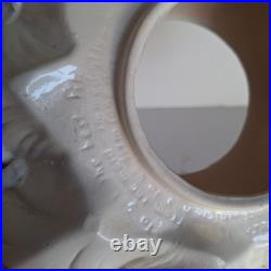 Vintage Atlantic Mold 3 Piece Ceramic Christmas Tree White Gloss & Flocked 18